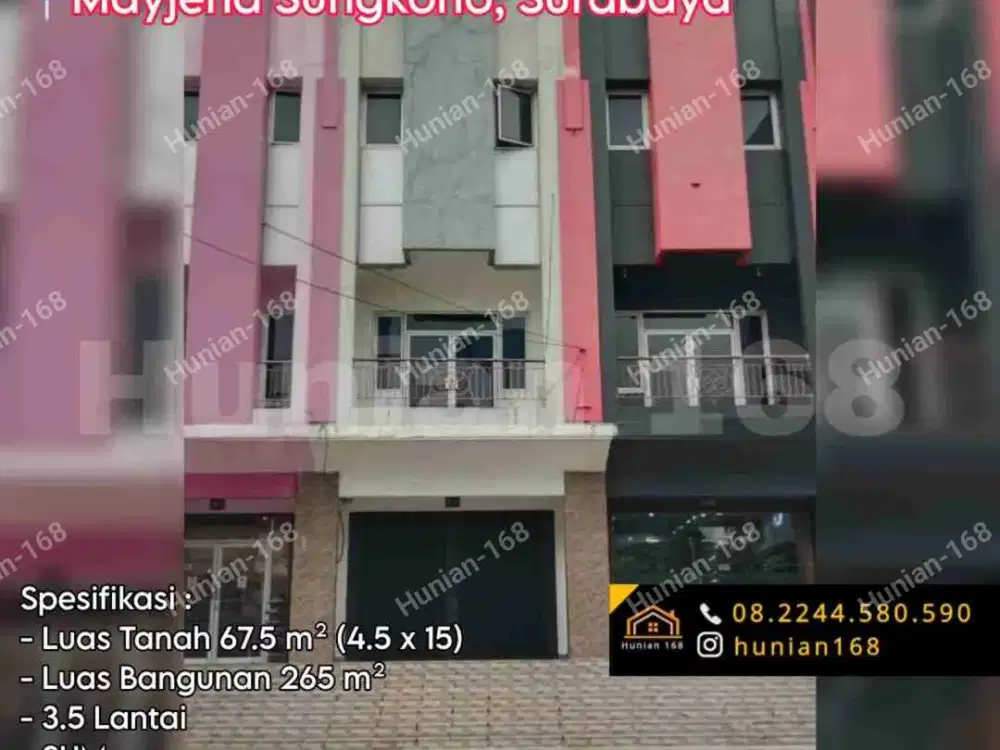 Jual Sewa Ruko Raya Mayjend Sungkono Dukuh Kupang Pakis Surabaya Barat HR Muhammad Rich Palace Grand Sungkono Putat Gede Bintang Diponggo Darmo Park Argosari