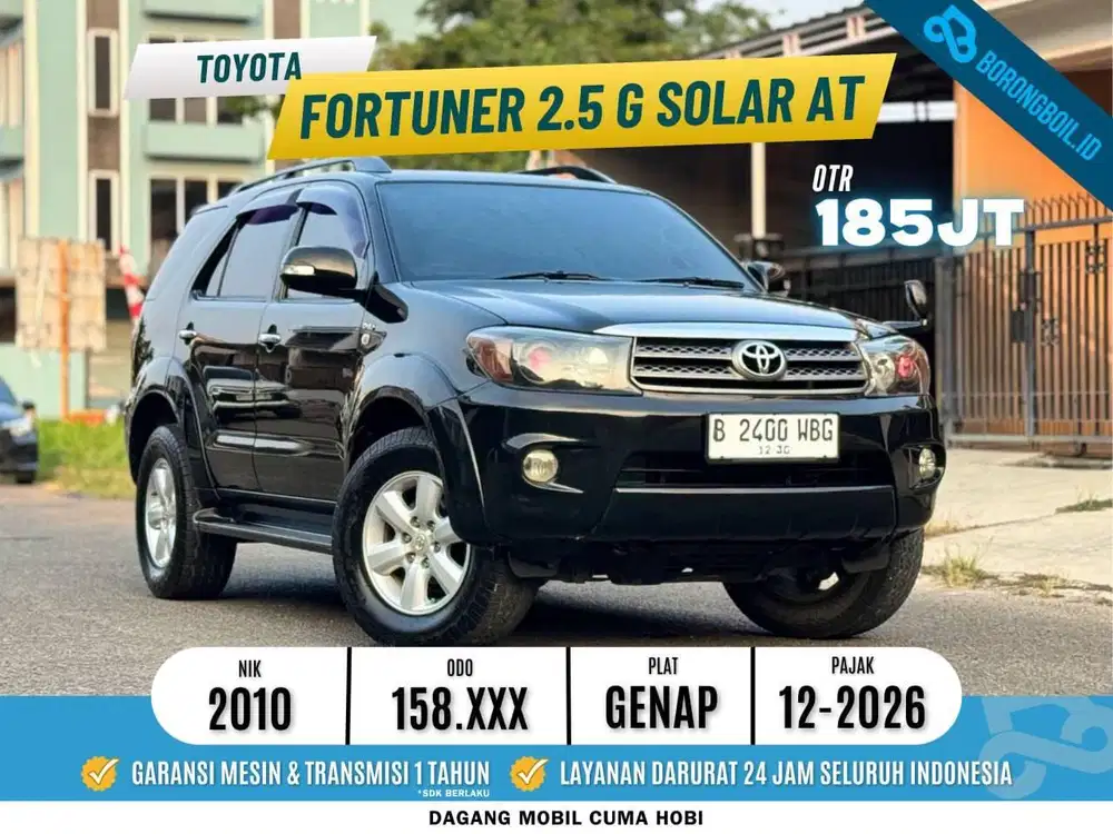 TERMURAH!!FORTUNER G DIESEL AT 2010 SIAP PAKAI
