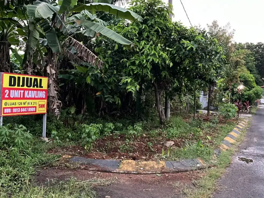 JUAL TANAH LT 126 STRATEGIS DALAM PERUMAHAN DUKUH ZAMRUD, MUSTIKAJAYA, BEKASI
