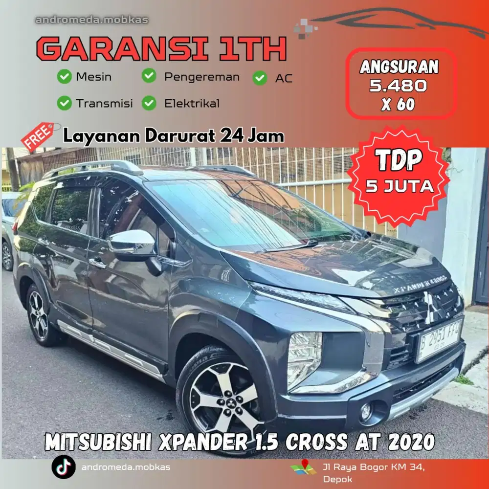 TDP TERMURAH 5 JT MITSUBISHI XPANDER 1.5 CROSS AT 2020 ISTIMEWA