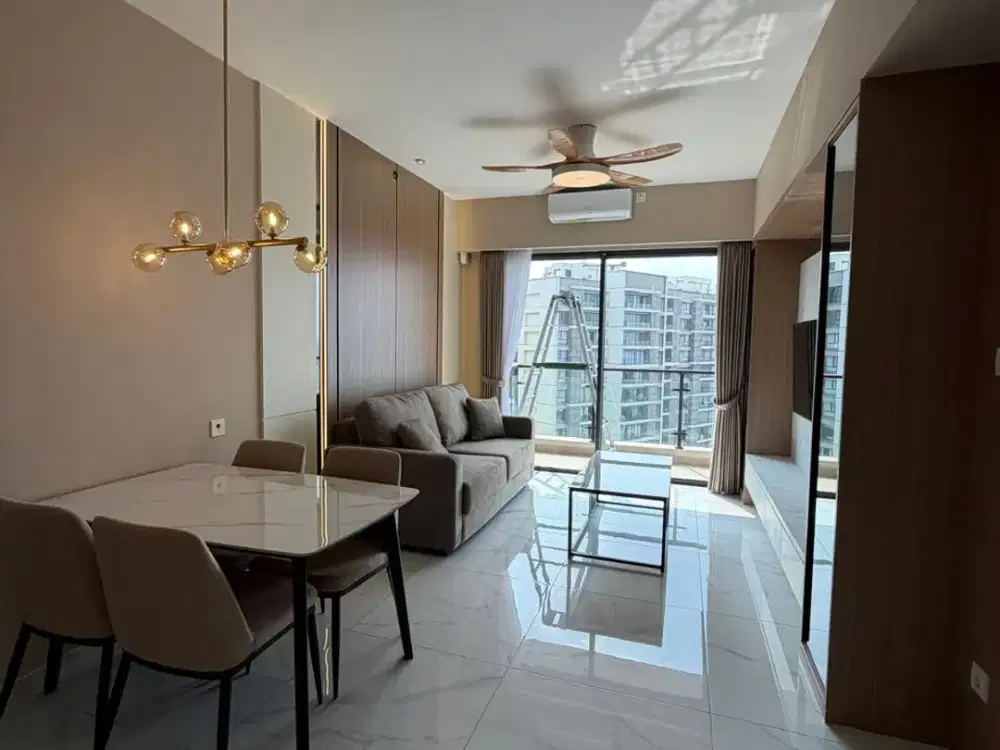 DISEWAKAN APARTEMEN SKYHOUSE 3BR BSD FULL FURNISHED BRAND NEW SEBELAH MALL AEON