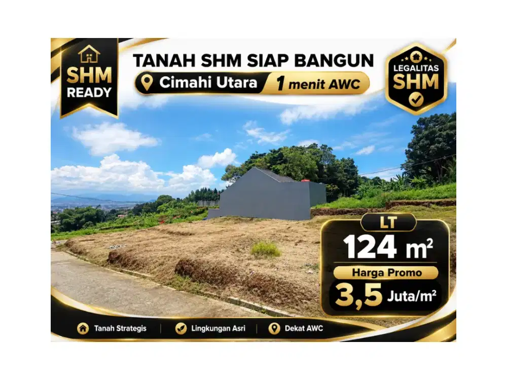 Dijual Tanah Kavling Cipageran Cimahi Utara Harga Promo Rp3,5 Juta/m²