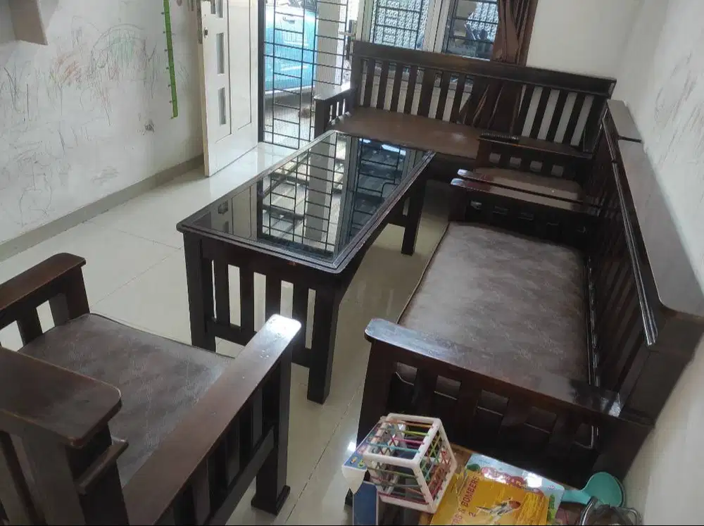 Set Kursi Tamu Kayu Jati Asli
