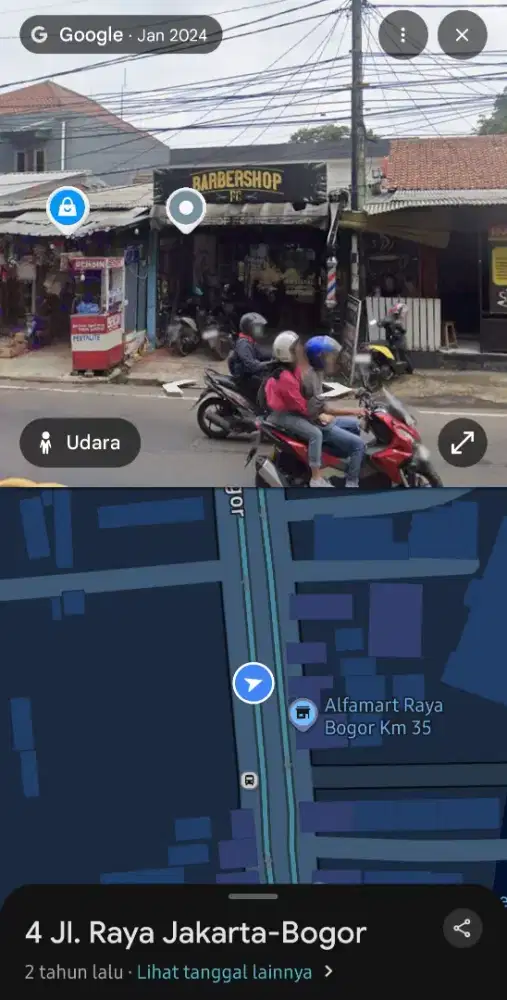 Jual Cepat Kios Pinggir Jalan Raya Bogor
