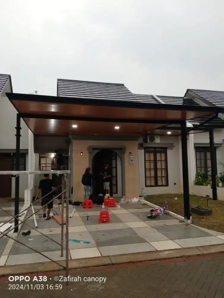 Canopy atap upvc plafon PVC zfc