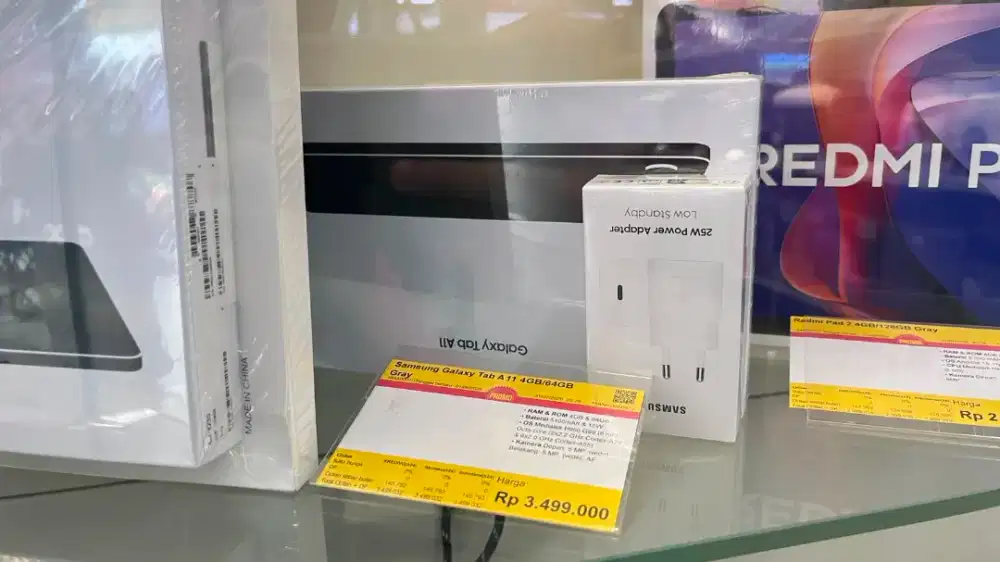 Tablet Samsung a11 free adaptor