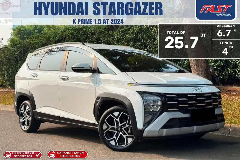 LOW KM.10RB TANGAN PERTAMA PJG GARANSI HYUNDAI STARGAZER X PRIME 2024