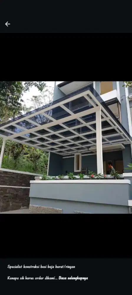 Canopy atap kaca Riben zfc