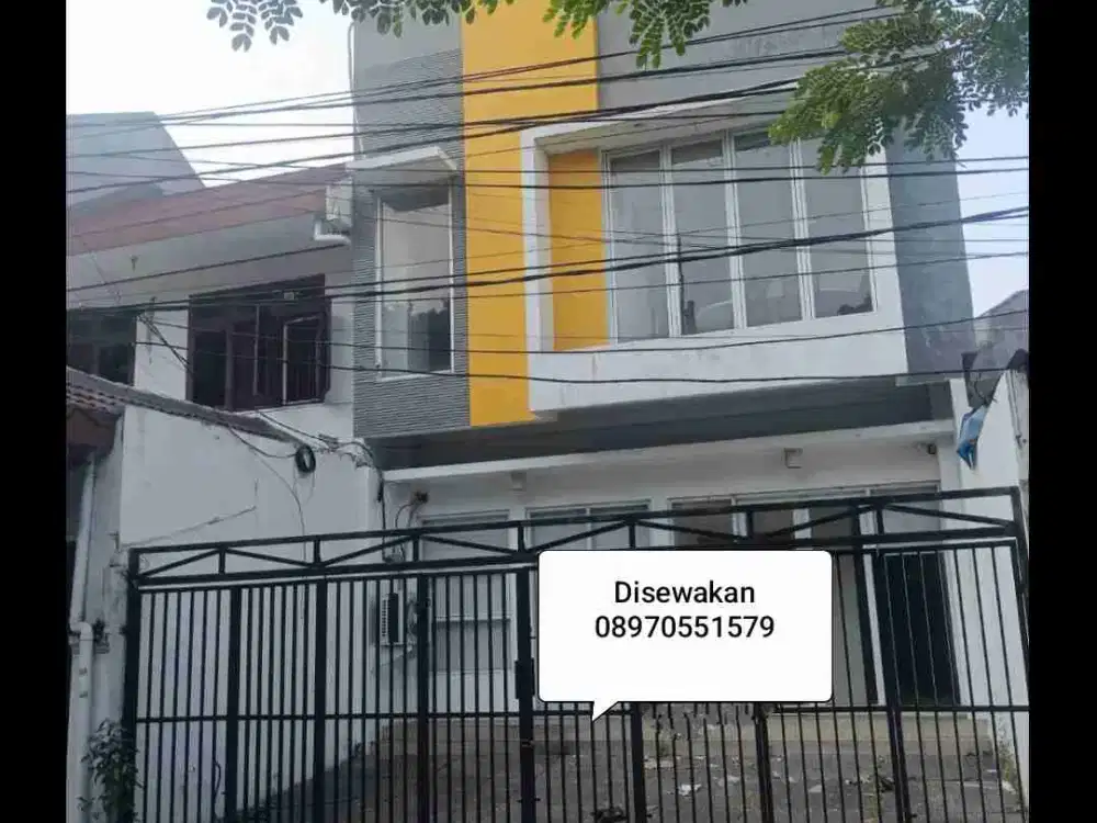 Disewakan ruko tingkat lebar 7 di kelapa gading jakut