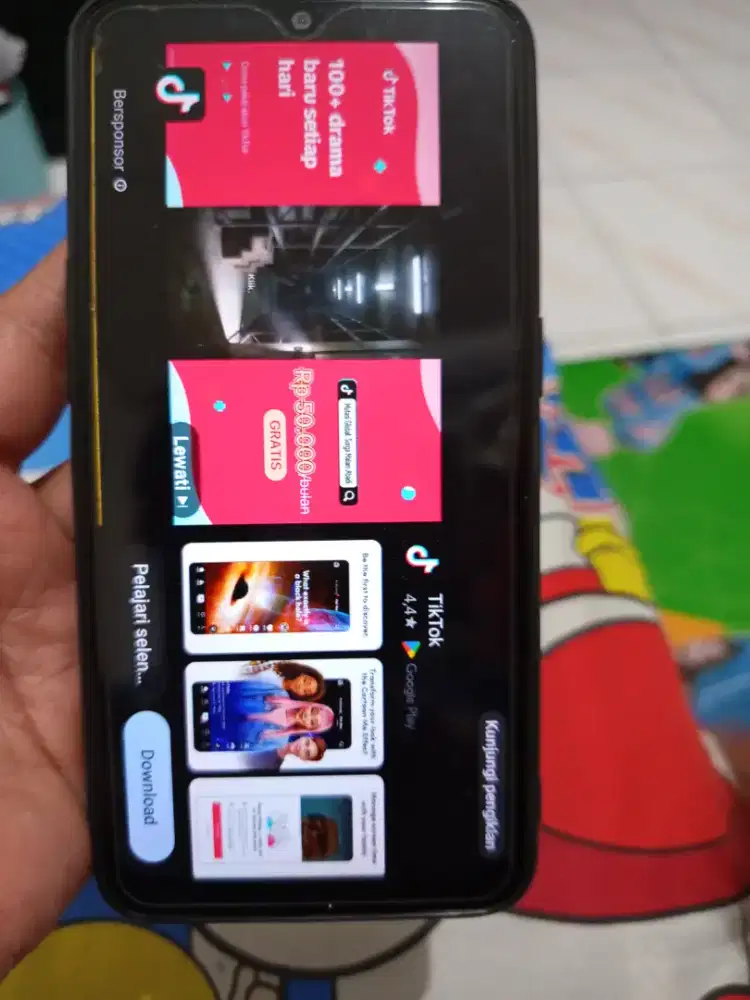 oppo A12 biru semuanya masih normal