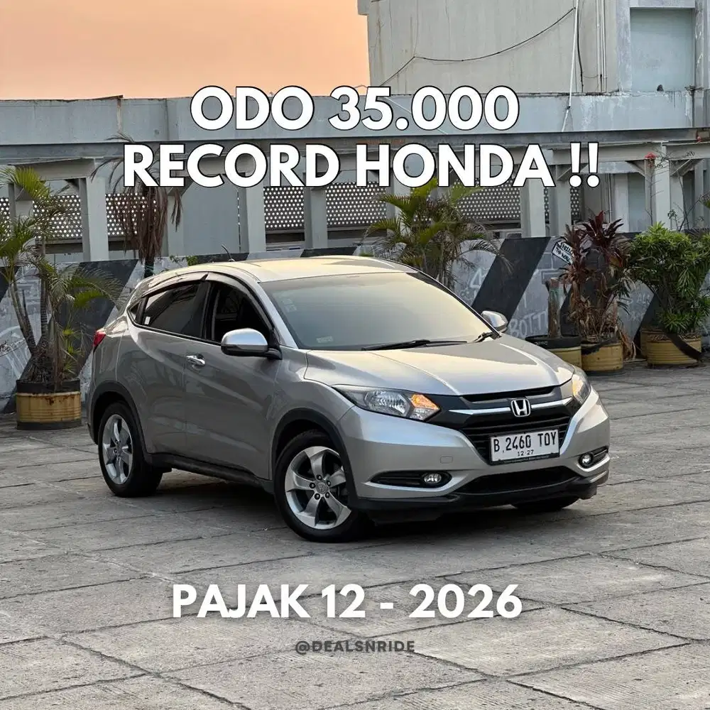 ODO 35.000 SUPER ANTIKK !! PAJAK 12/2026 HONDA HRV E CVT 2017 MULUS