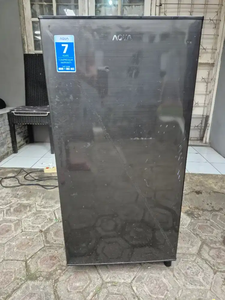Kulkas 1pintu Aqua siap pakai