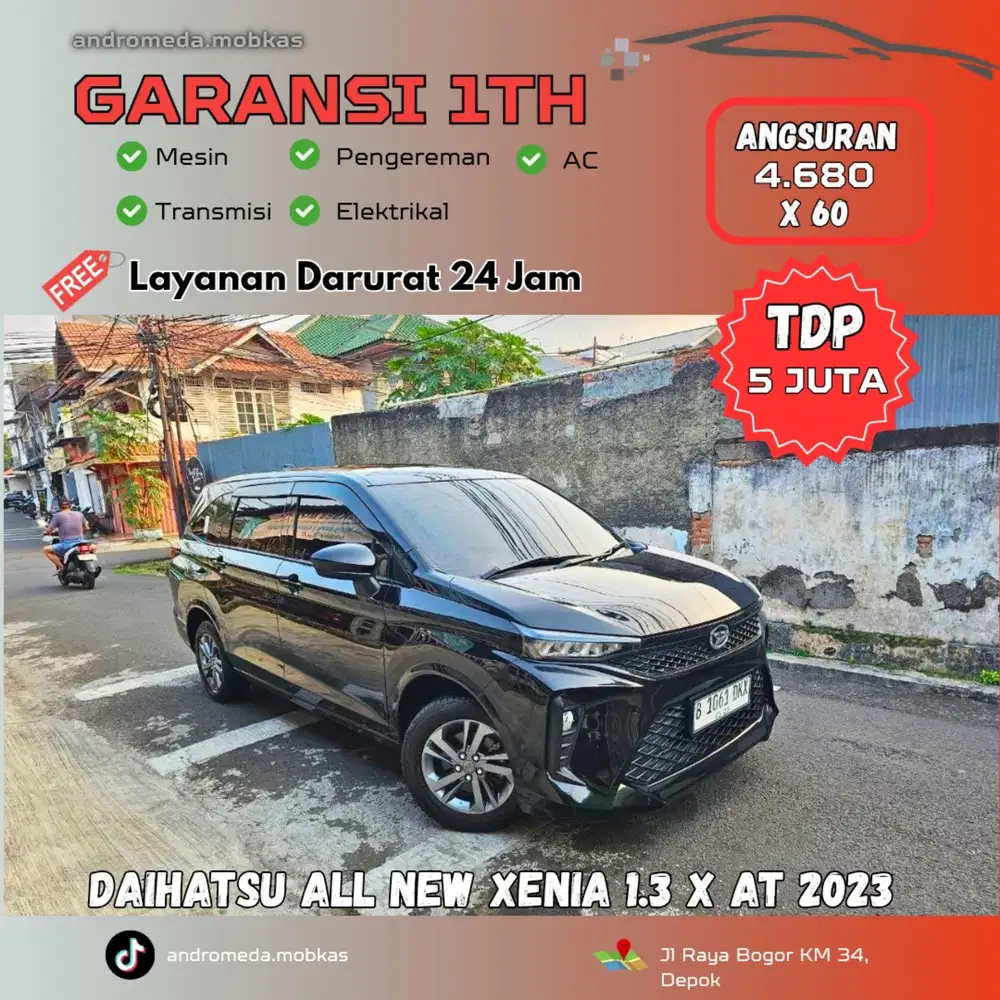 TDP TERMURAH 5 JT DAIHATSU ALL NEW XENIA 1.3 X MATIC 2023 ISTIMEWA