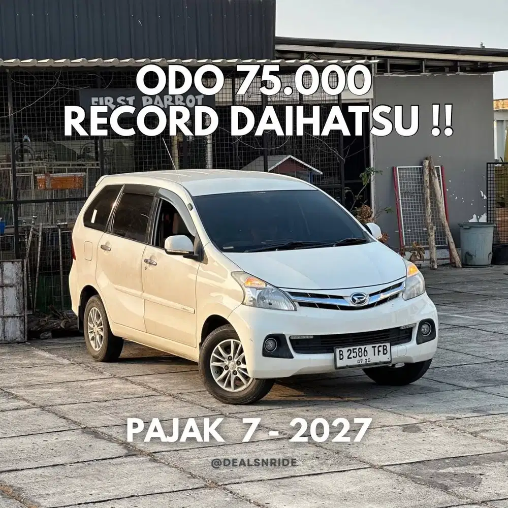 ODO LOW 75.000 ANTIKK !! PAJAK 7/2027 DAIHATSU XENIA R 1.3 2015 MULUS