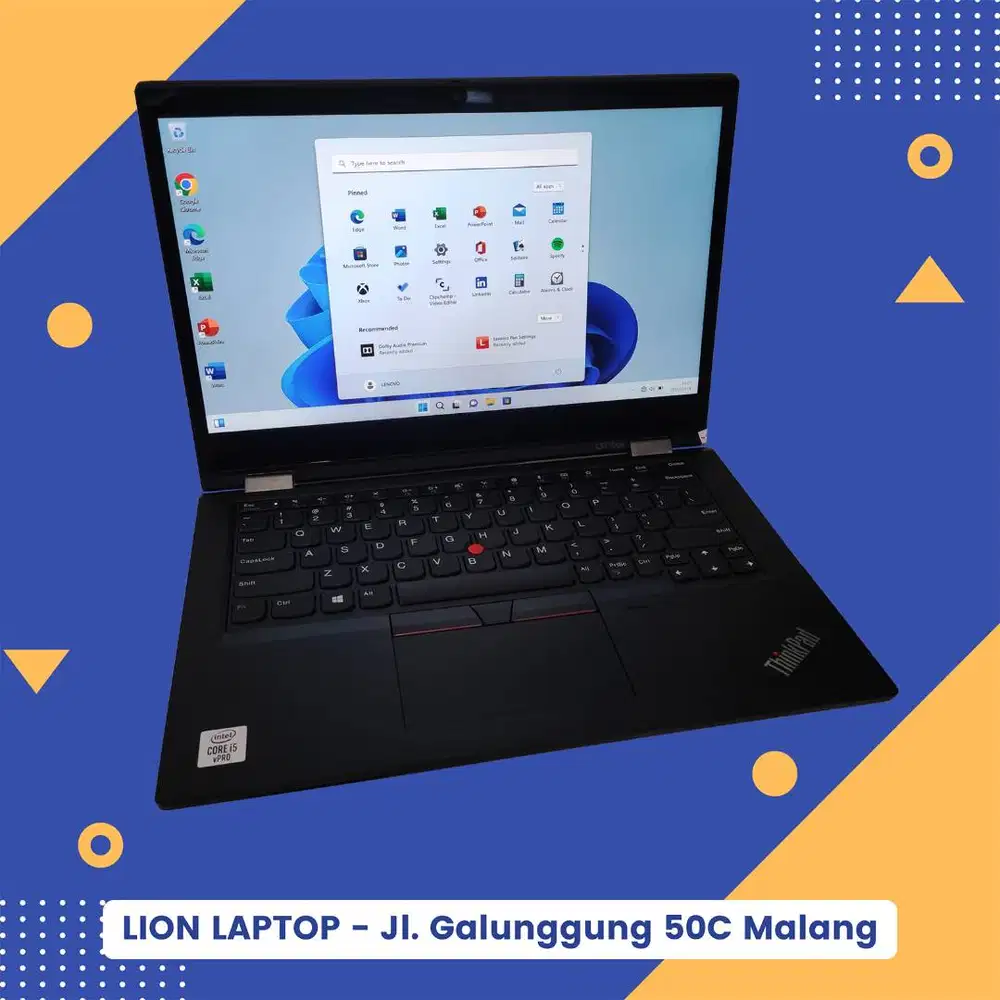 RAM 16GB Core i5 Gen10 Flip 360° SSD 256GB Lenovo Thinkpad YOGA L13 [0