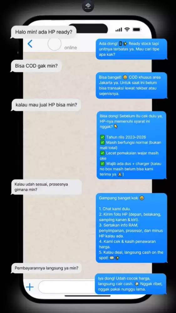 Jual Beli Hp Android Samsung a15, Xiaomi Redmi Dll