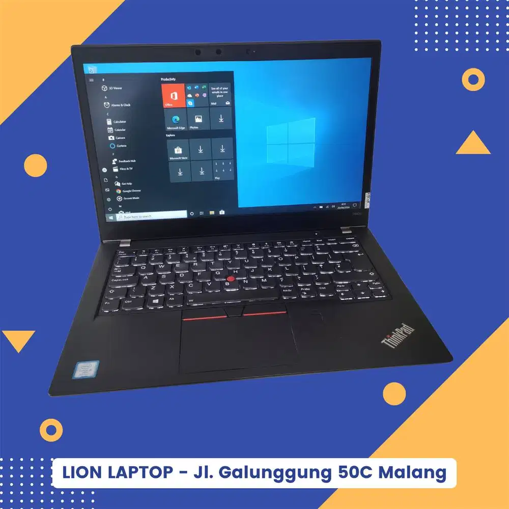 RAM 8GB Core i5 gen 8 Lenovo Thinkpad T480s SLIM [04|08]