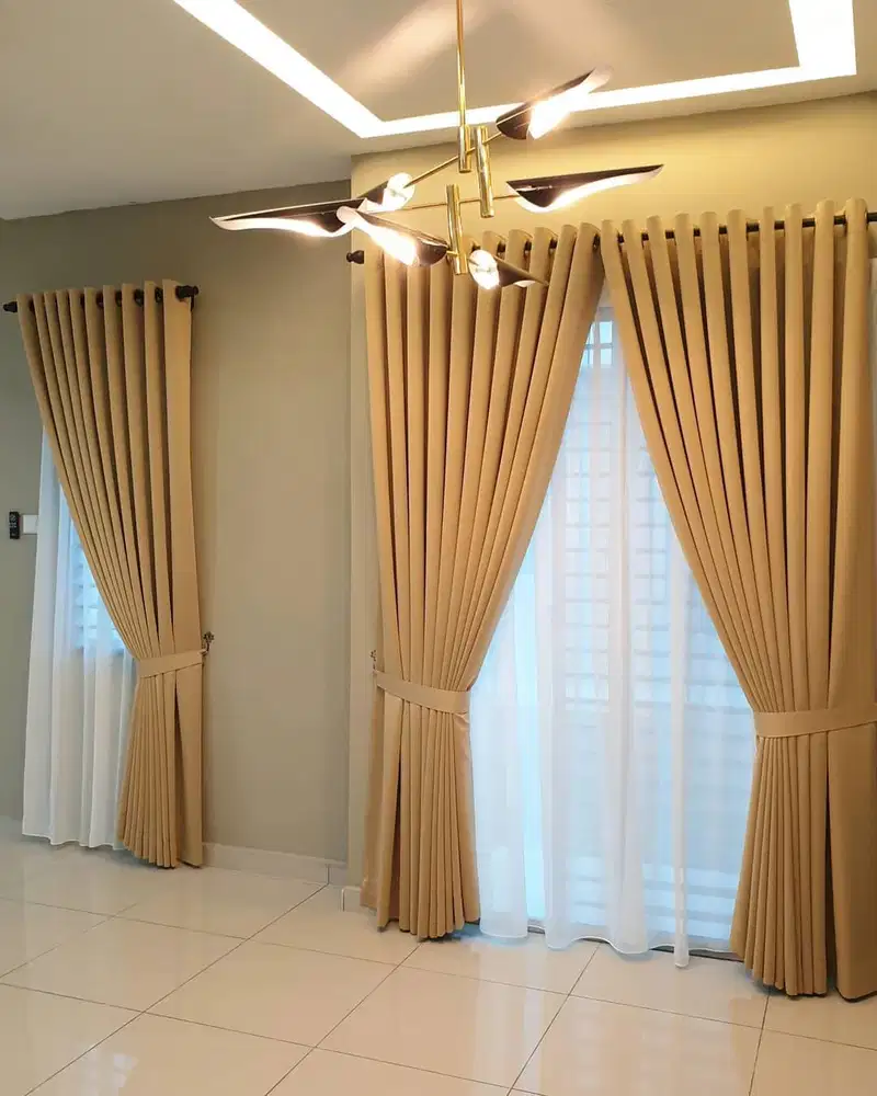 Jual gorden jendela model terbaru gorden pintu blackout gorden kantor