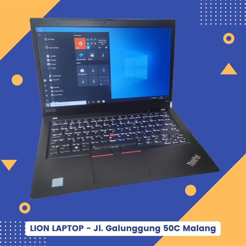 RAM 16GB SSD 256GB Core i5 Slim Lenovo Thinkpad T490s [04|08]