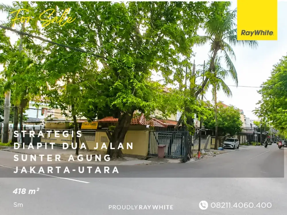 Agung Tengah Raya - Hoek - 418 m - Cocok Untuk Usaha
