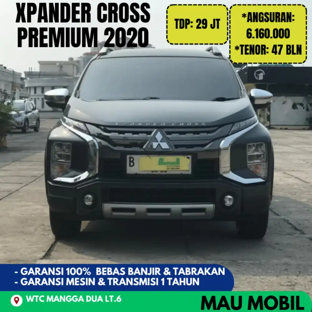 TDP 29JT, Xpander Cross Premium 2020/2021 Abu Metalik, KM 77rb