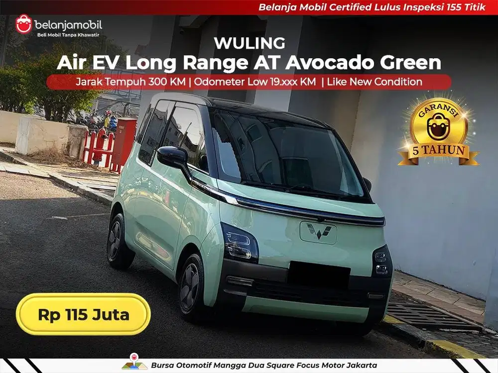 [ LOW KM 19RB ] Wuling Air EV Long Range AT 2022/2023
