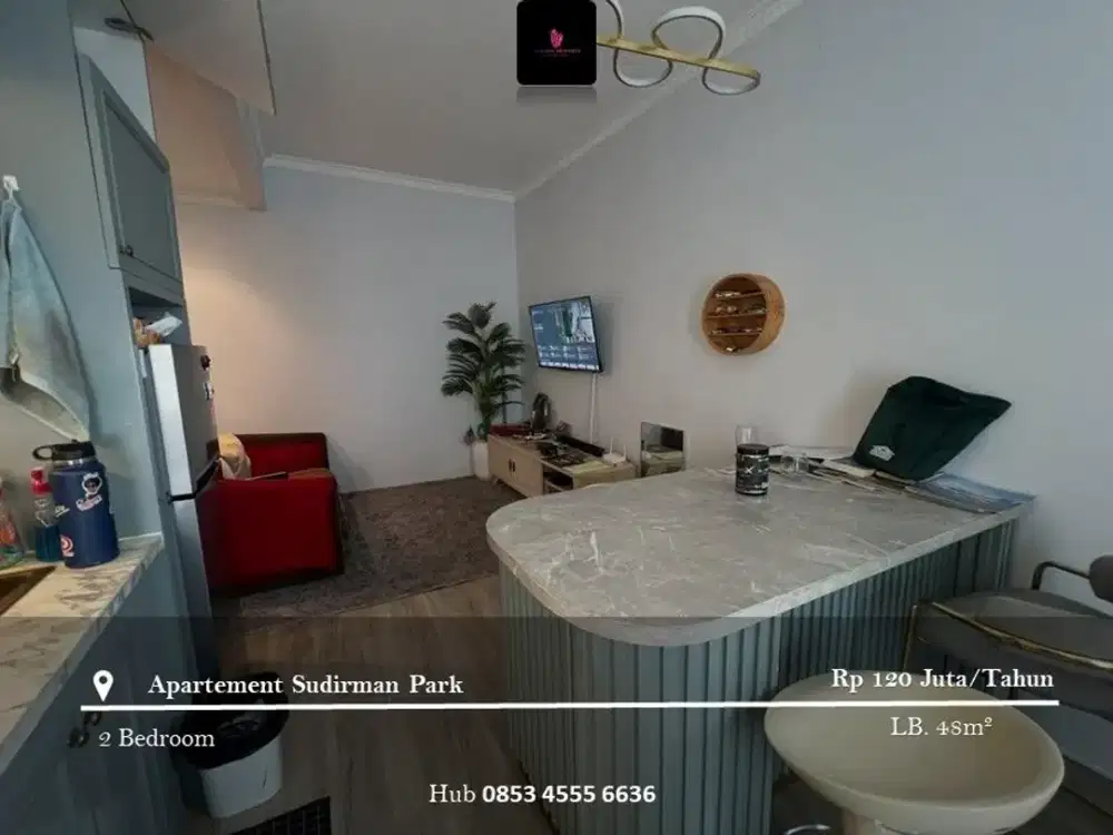 Disewakan Apartement Sudirman Park 2BR High Floor Fully Furnished