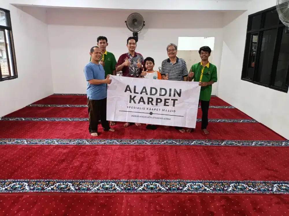 Karpet Masjid Tipe Maulana Merah Bintik