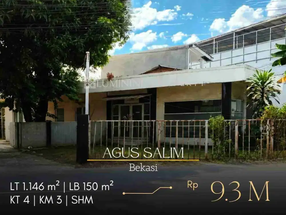 DIJUAL CEPAT, LAHAN BERIKUT BANGUNANYA