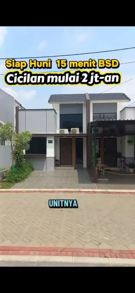 Dekat BSD, 10 menit KRL cicilan 2 jt