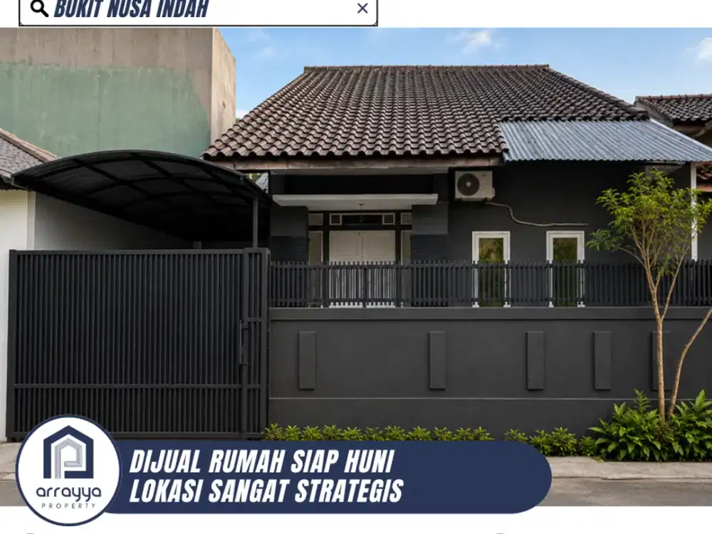 DIJUAL RUMAH CATIK SIAP HUNI LINGKUNGAN ASRI DI BUKIT NUSA INDAH (AR92)