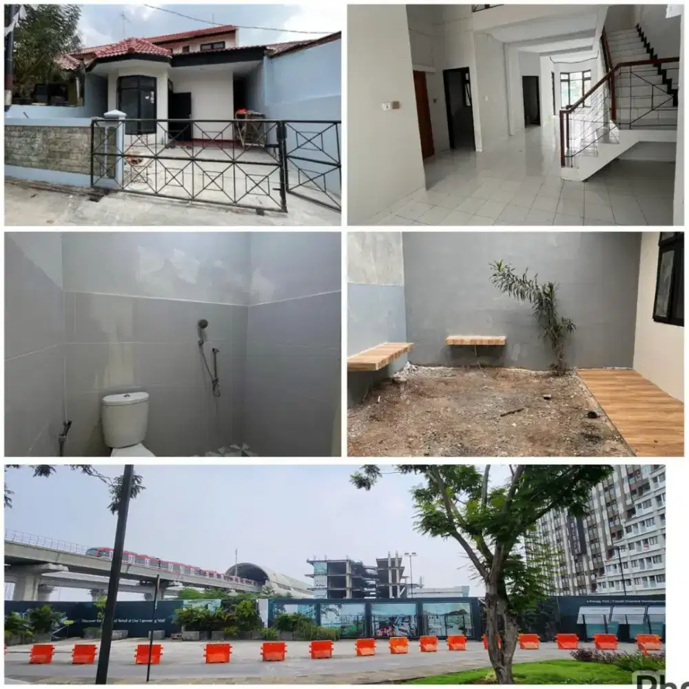 DIJUAL/DISEWA Rumah ,Dekat stasiun LRT