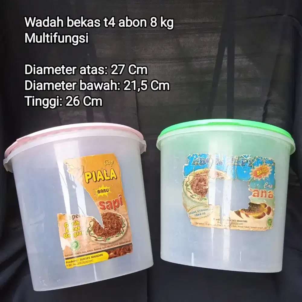 Wadah Bekas Tempat Abon 8 Kg - Multifungsi