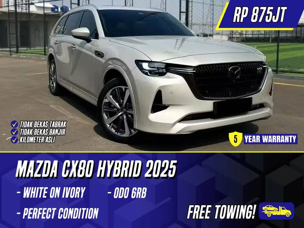Mazda CX80 Elite Hybrid 2025 White on Ivory Putih CX-80 CX 80