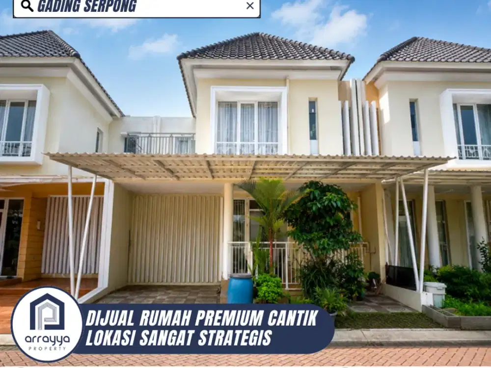 DIJUAL RUMAH CANTIK 2 LANTAI FULL FURNISH SIAP HUNI DI ATLANTA VILLAGE GADING SERPONG (DM100)