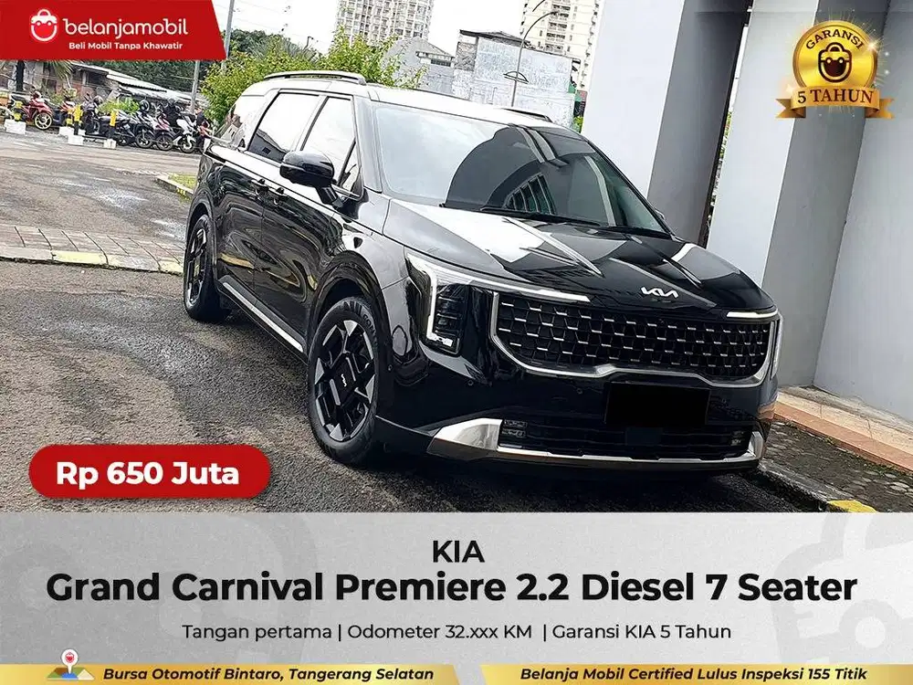 [GARANSI 5TH] Kia Grand Carnival Premiere 2.2 Diesel 7 Seat 2024/2025