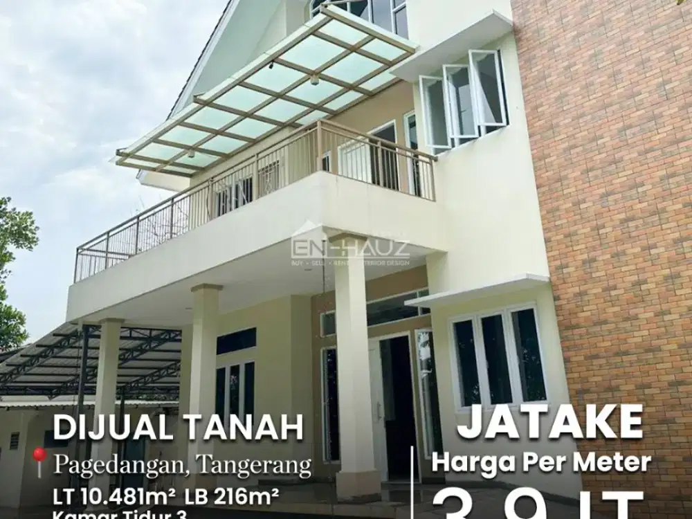 (RB) DIJUAL TANAH PAGEDANGAN, TANGERANG, JATAKE