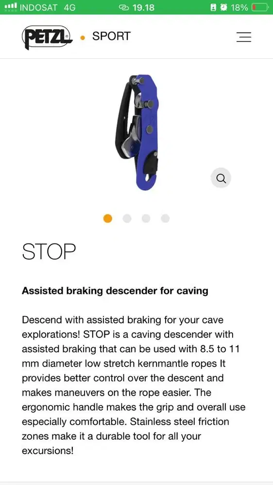 Dijual Petzl Stop Descender