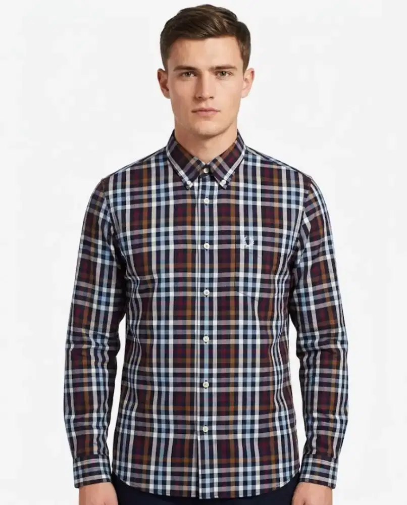 Kemeja Long Shirt Fred Perry Size M
