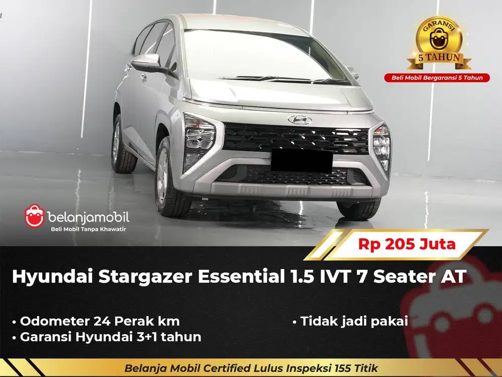 [ KM 24 PERAK ] Hyundai Stargazer Essential 1.5 IVT 7 Seater 2026/2025