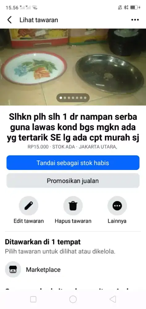 Slhkn plh slh 1 dr nampan serba guna brg lawas mgkn ada yg perlu murah