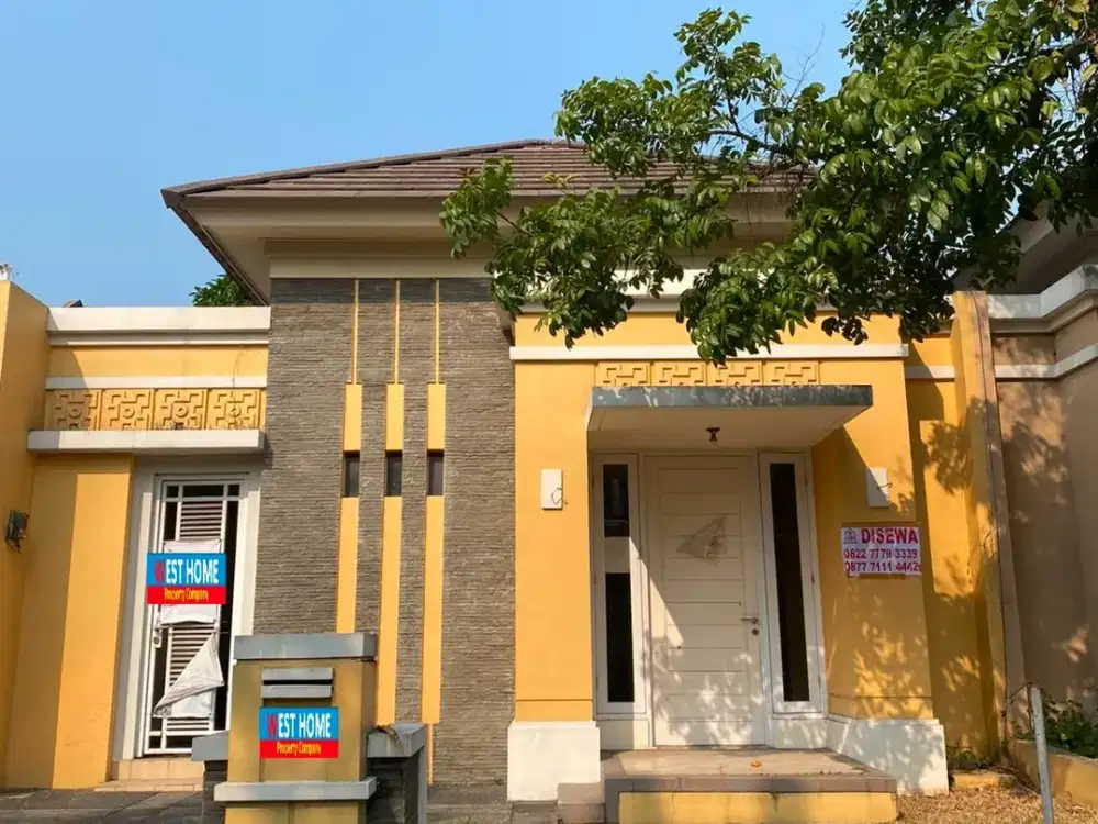 DISEWA RUMAH CEMPAKA SUVARNA SUTERA PADI MURAH