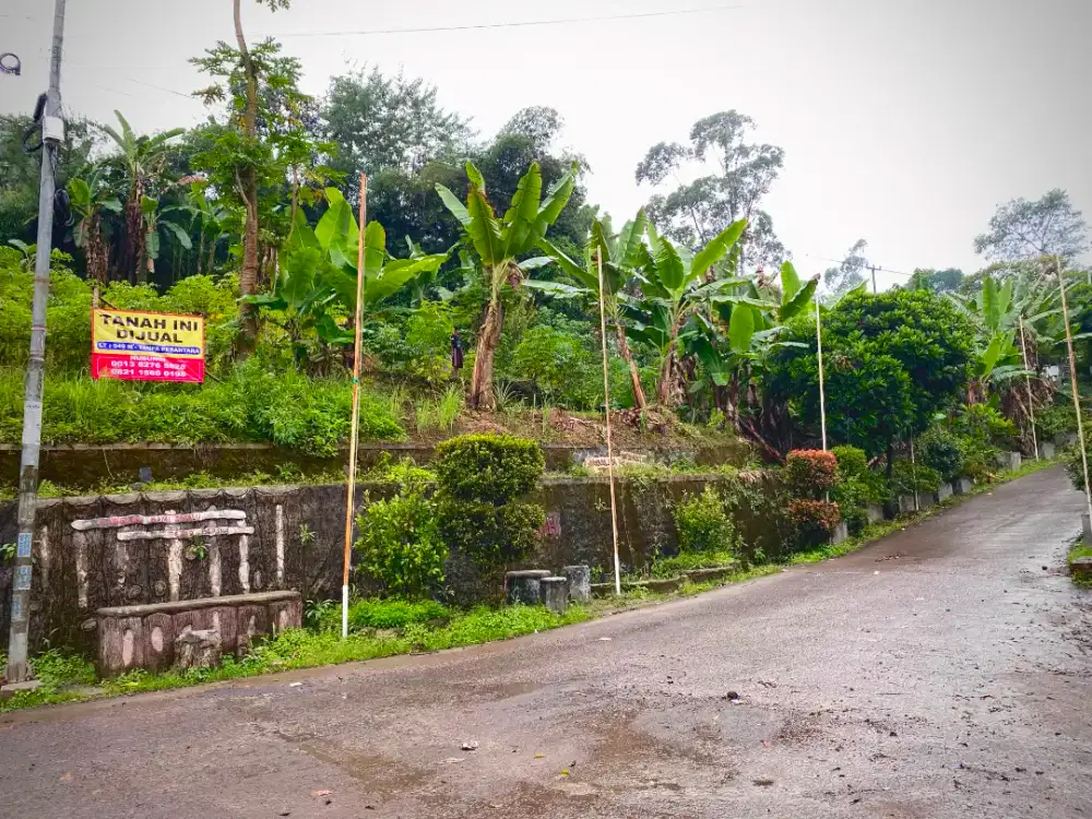 Dijual tanah kosong di pinggir jalan Tenjolaya, Pasir Jambu, Ciwidey