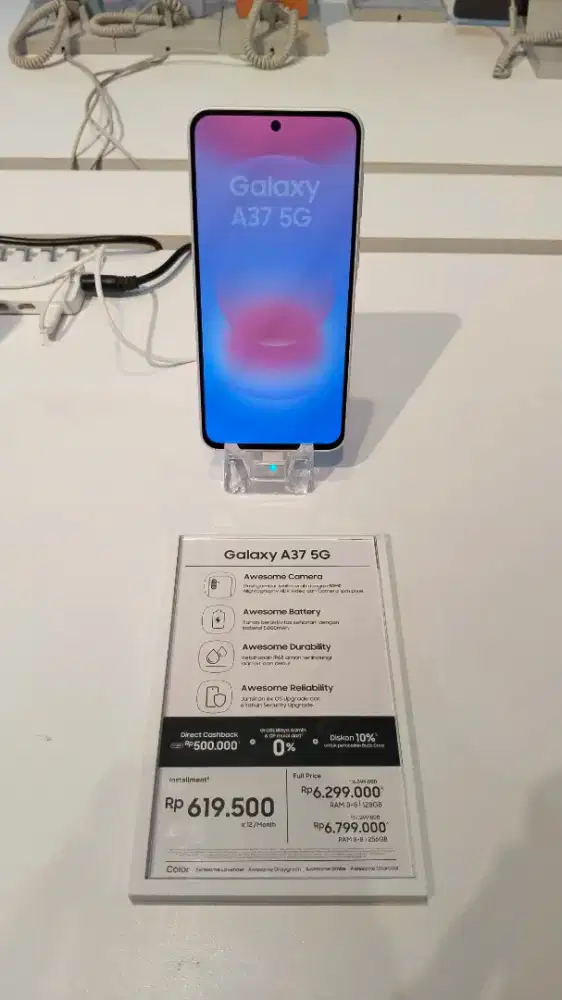 Promo cicilan samsung galaxy A37 bunga 0% gratis angsuran 2x