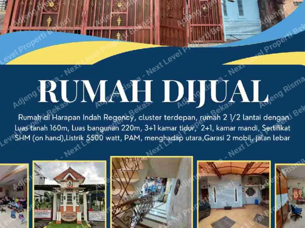 Rumah besar di cluster terdepan harapan indah bekasi
