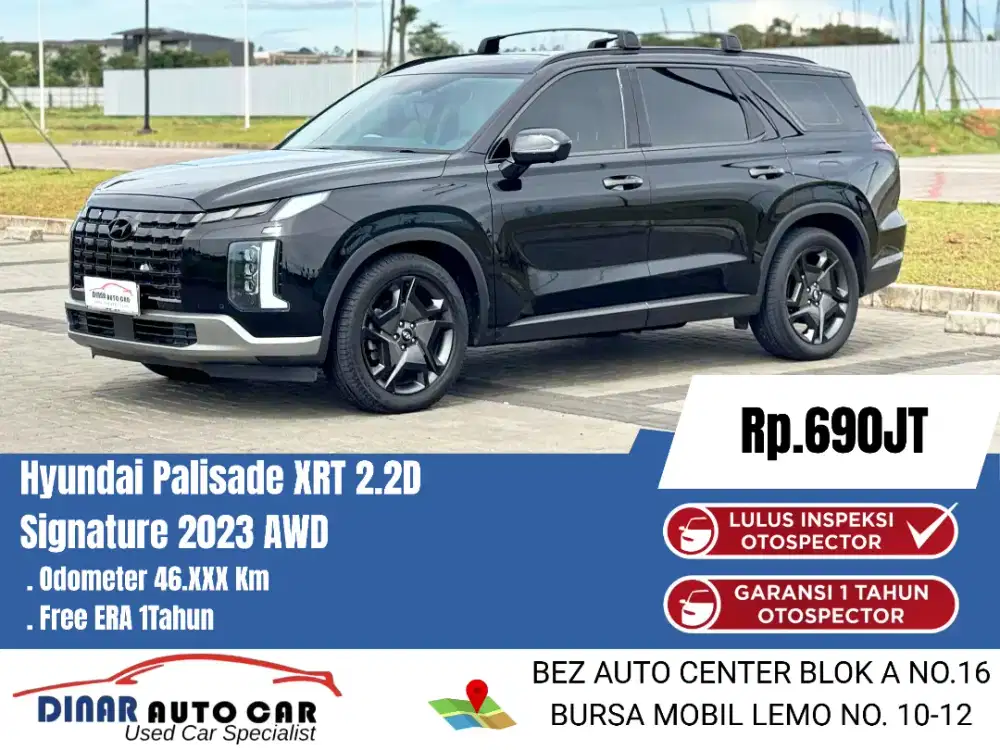 (50Jt) Palisade Signature XRT AWD 2023 B Genap Warenty On*Dinar auto*