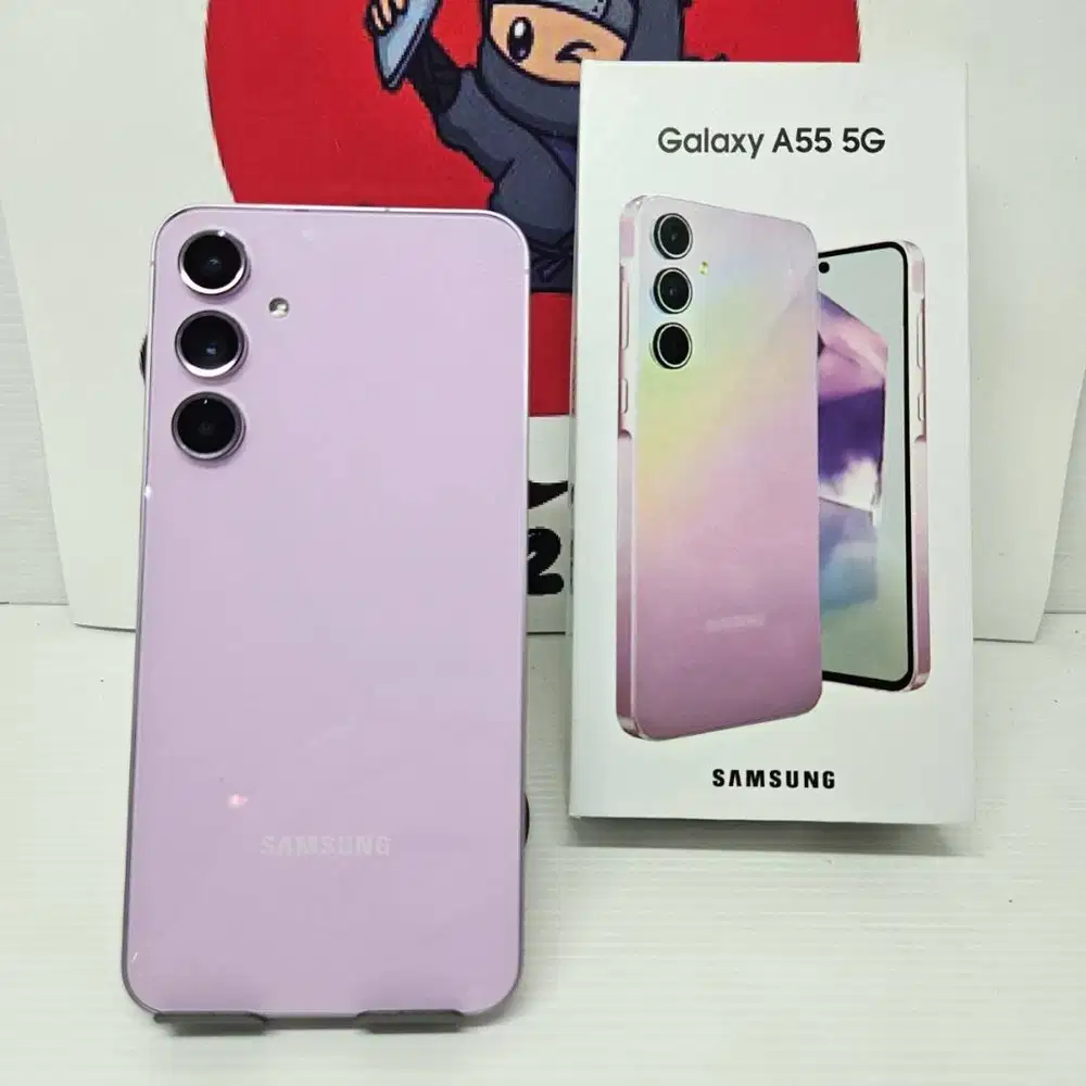 Like New Samsung Galaxy A55 Lilac 12/256 Fullset Sein