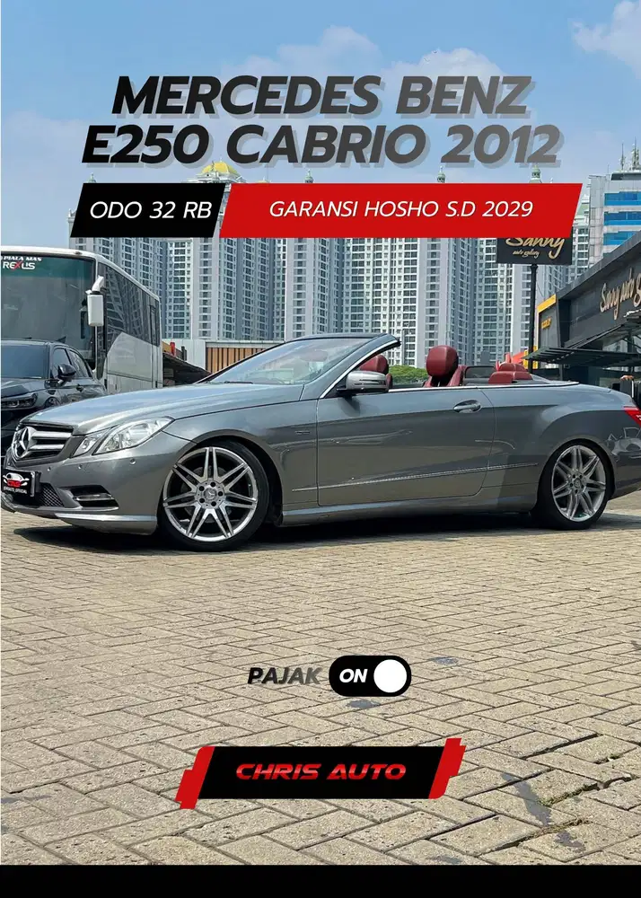Tdp 16jt Odo 3rb/th E250 Cabriolet AMG 2013 2012 Convertible