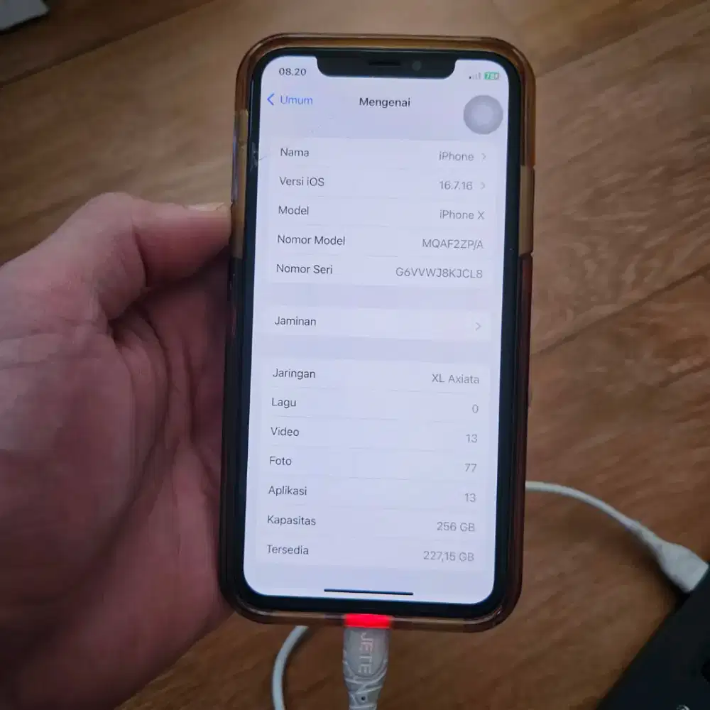 Iphone X Space Grey 256GB batangan