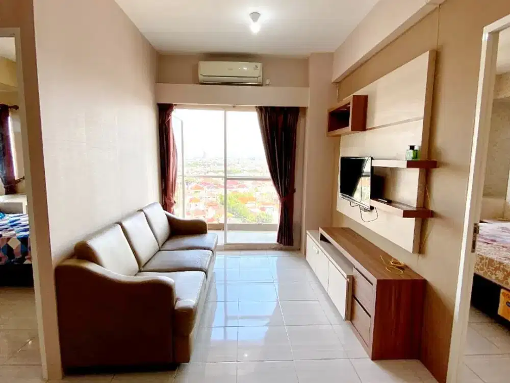 Disewakan Apartemen Puncak Dharmahusada 2BR Luas 56 Tower A Full Furnished dekat Kampus UNAIR